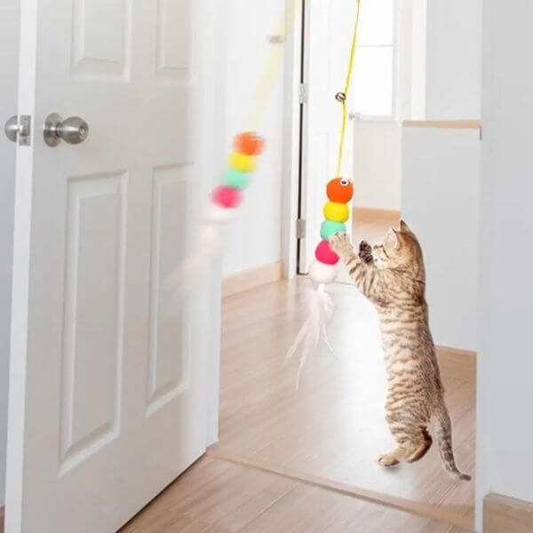 HANGING BOUNCING CATS TOY