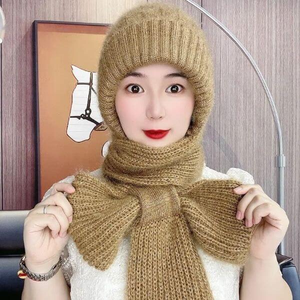 INTEGRATED EAR PROTECTION WINDPROOF CAP SCARF