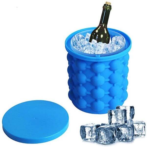 2 IN 1 SILICONE ICE BUCKET MOLD