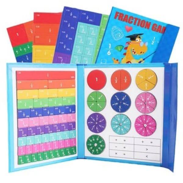 MAGNETIC FRACTION EDUCATIONAL PUZZLE