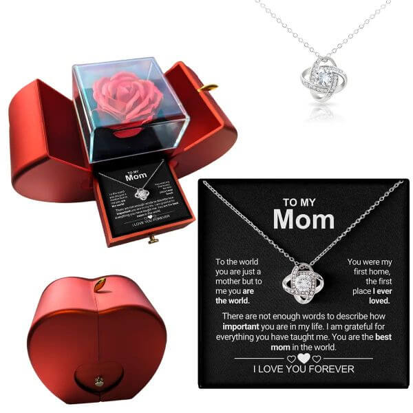FOREVER ROSE GIFT BOX WITH NECKLACE