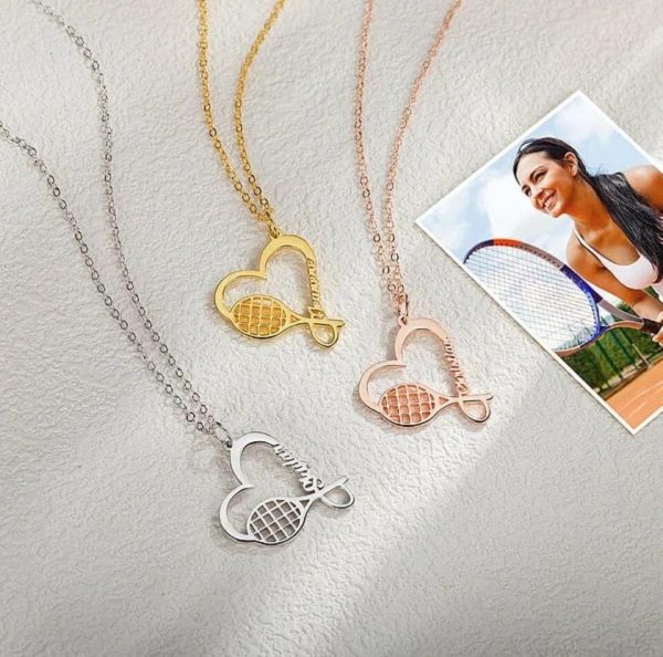 PERSONALIZED TENNIS NAME NECKLACE