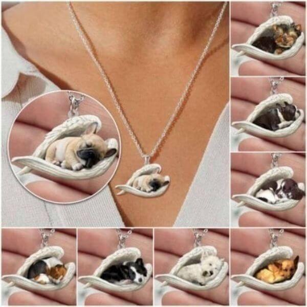 SLEEPING DOG STAINLESS STEEL NECKLACE