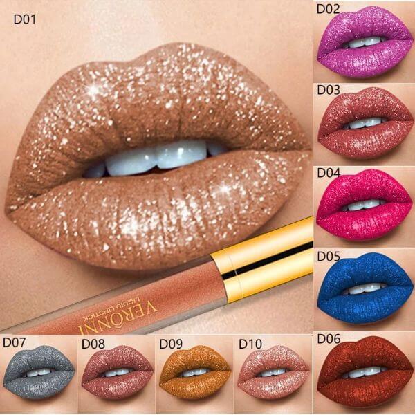 METALLIC LIQUID DIAMOND GLITTER LIPSTICK