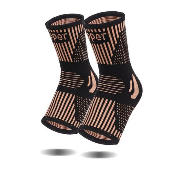 COPPER ANKLE COMPRESSION SLEEVE