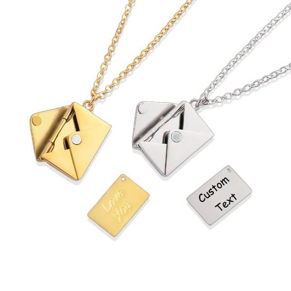 LOVE LETTER ENVELOPE PENDANT NECKLACE