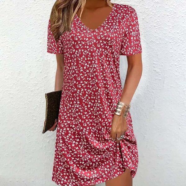 CASUAL FLORAL DRESS