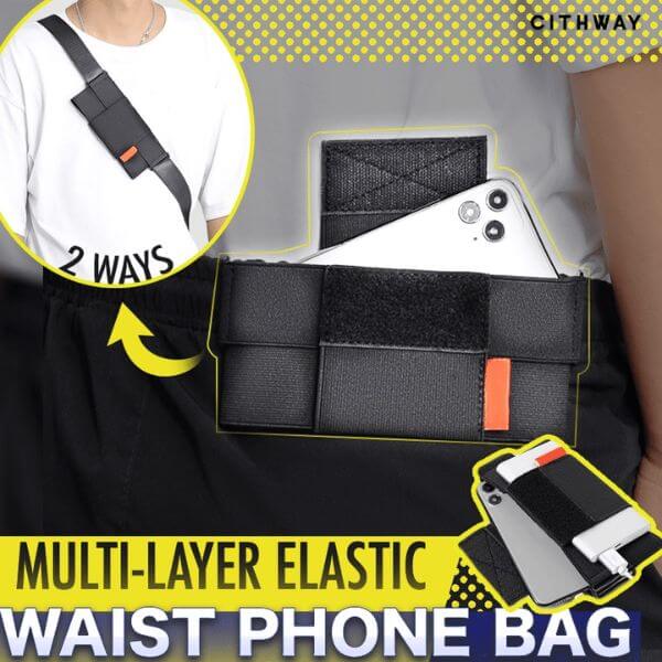 ELASTIC WAIST PHONE BAG