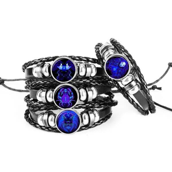 CONSTELLATION ZODIAC SIGN CHARM LUMINOUS BRACELET