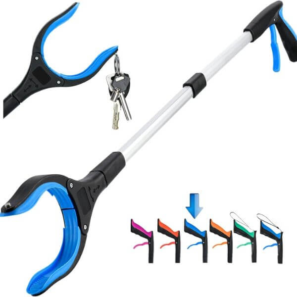 FOLDABLE GRABBER WITH 360° SWIVEL CLIP