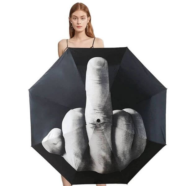 FUNNY MIDDLE FINGER UMBRELLA