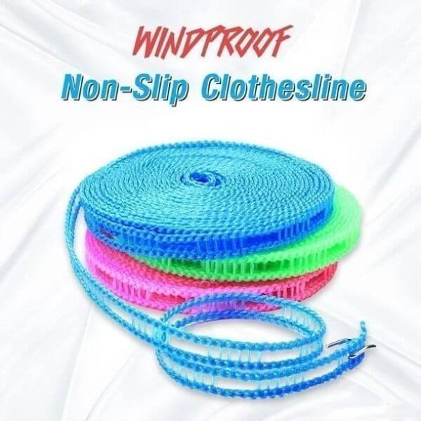 WINDPROOF NON-SLIP CLOTHESLINE