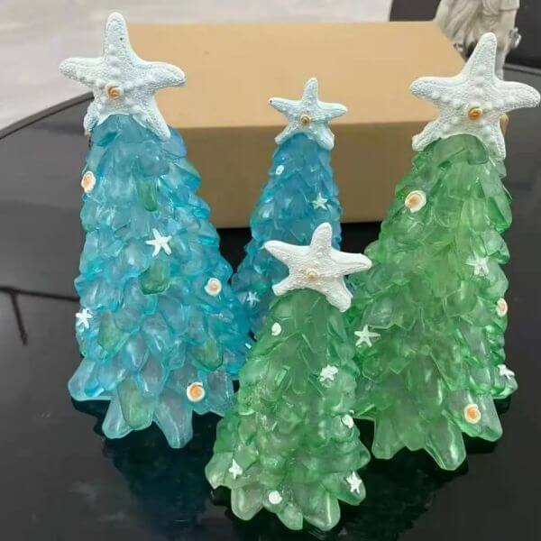 SEA GLASS CHRISTMAS TREE