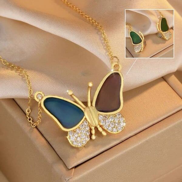 COLOR CHANGING BUTTERFLY NECKLACE