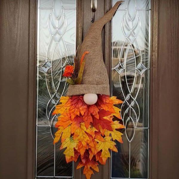 ADORABLE FALL MAPLE GNOME DECORATION