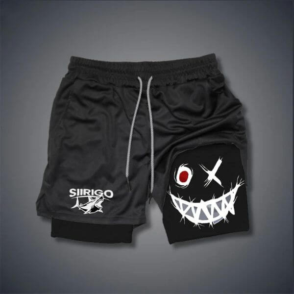 MEN’S SMILEY PRINTING PERFORMANCE SHORTS