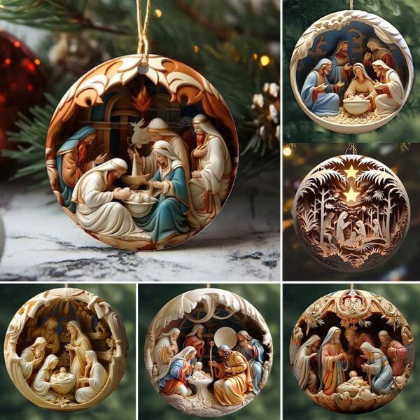 NATIVITY CHRISTMAS ORNAMENT