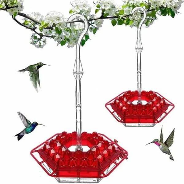 HEXAGONAL HUMMINGBIRD FEEDER