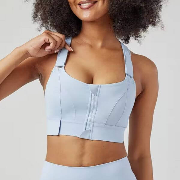 FRONT ZIPPER SPORTS BRA