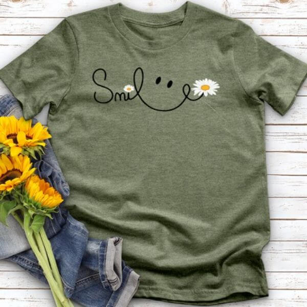 DAISY SMILE FACE T-SHIRT