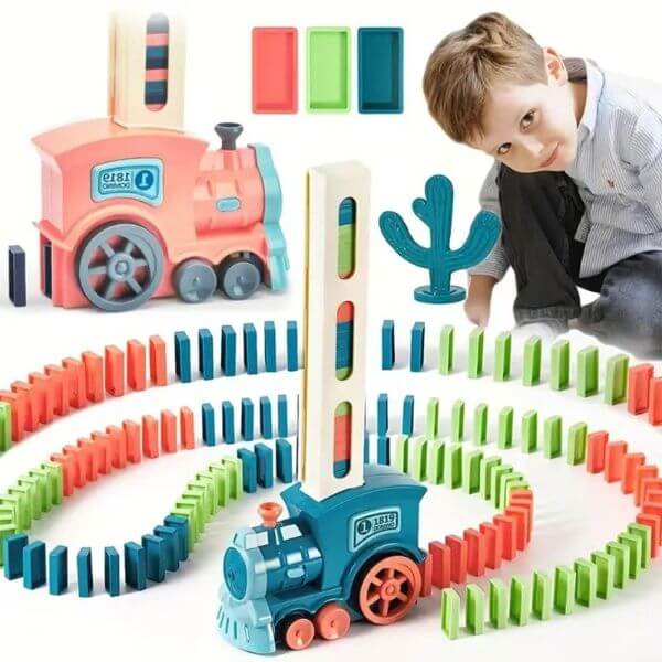 MONTESSORI DOMINO TRAIN SET TOY