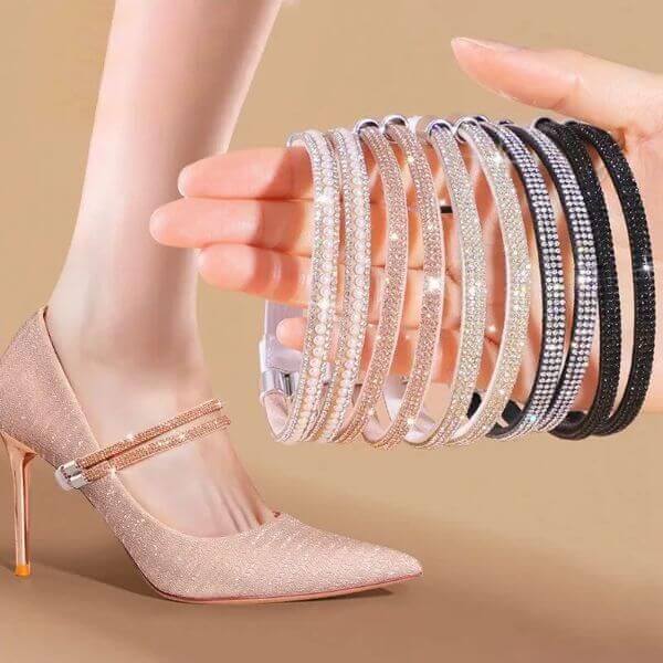 ELASTIC DETACHABLE HIGH HEEL SHOE STRAP