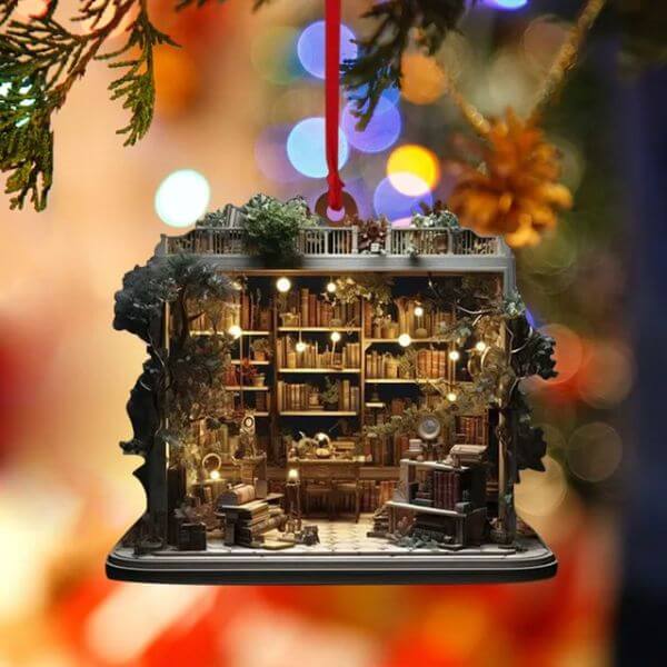 CHRISTMAS BOOKSTORE ORNAMENT