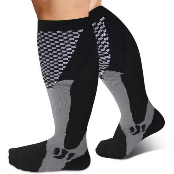 UNISEX WIDE CALF COMPRESSION SOCKS