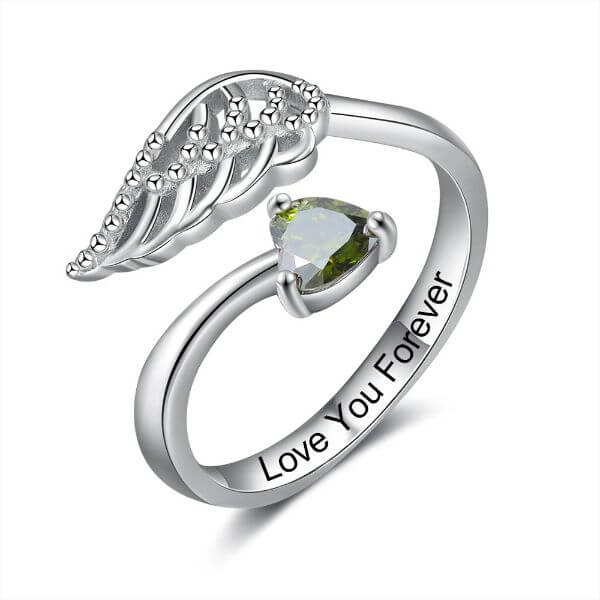 HEART BIRTHSTONE CUSTOM RING