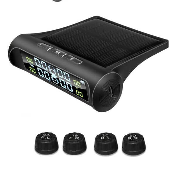 SOLAR POWERED CAR TIRE PRESSURE MONITORING TOOL