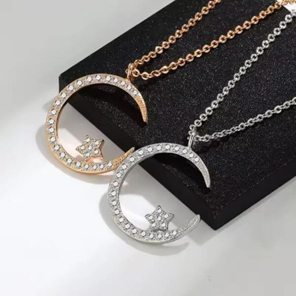 LUXURIOUS STAR MOON NECKLACE