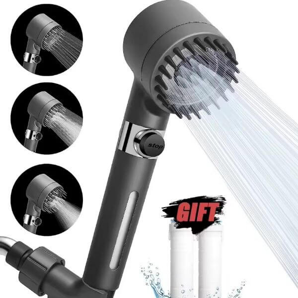 3 MODE HIGH PRESSURE SHOWER HEAD