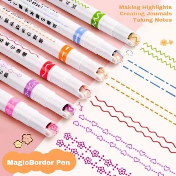 DOUBLE HEAD LINE ART MARKER PENS