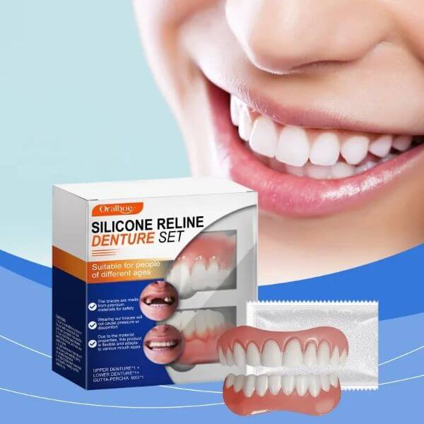 SILICONE RELINE DENTURE SET