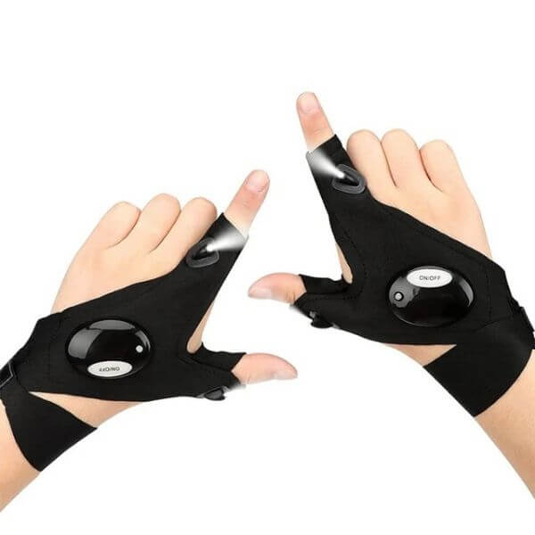 LED FLASHLIGHT WATERPROOF GLOVES