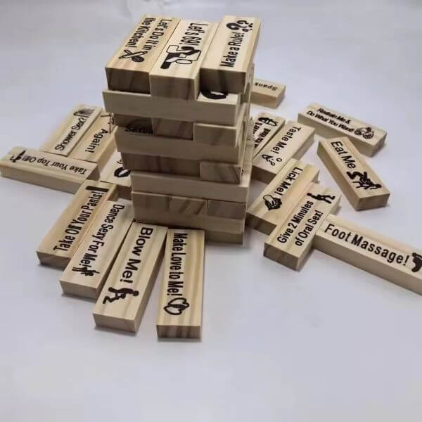 WOODEN TUMBLING TOWER TOY