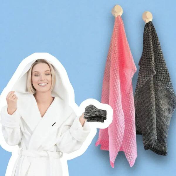 EXFOLIATING ANTI BACTERIAL SHOWER TOWEL