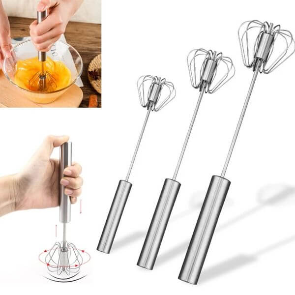 STAINLESS STEEL SEMI AUTOMATIC WHISK