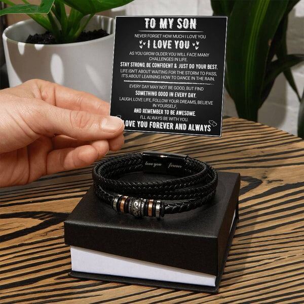 MULTILAYER WOVEN ROPE STEEL BUCKLE BRAIDED BRACELET