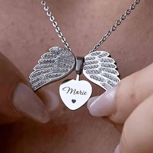 PERSONALIZED ANGEL NECKLACE