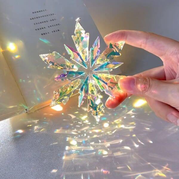 CRYSTAL SNOWFLAKE SUNCATCHER