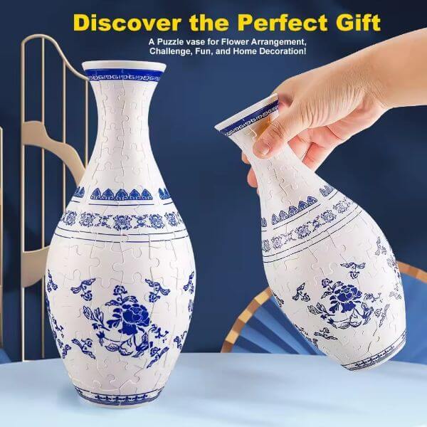 3D PUZZLE VASE BUILDING BLOCKS